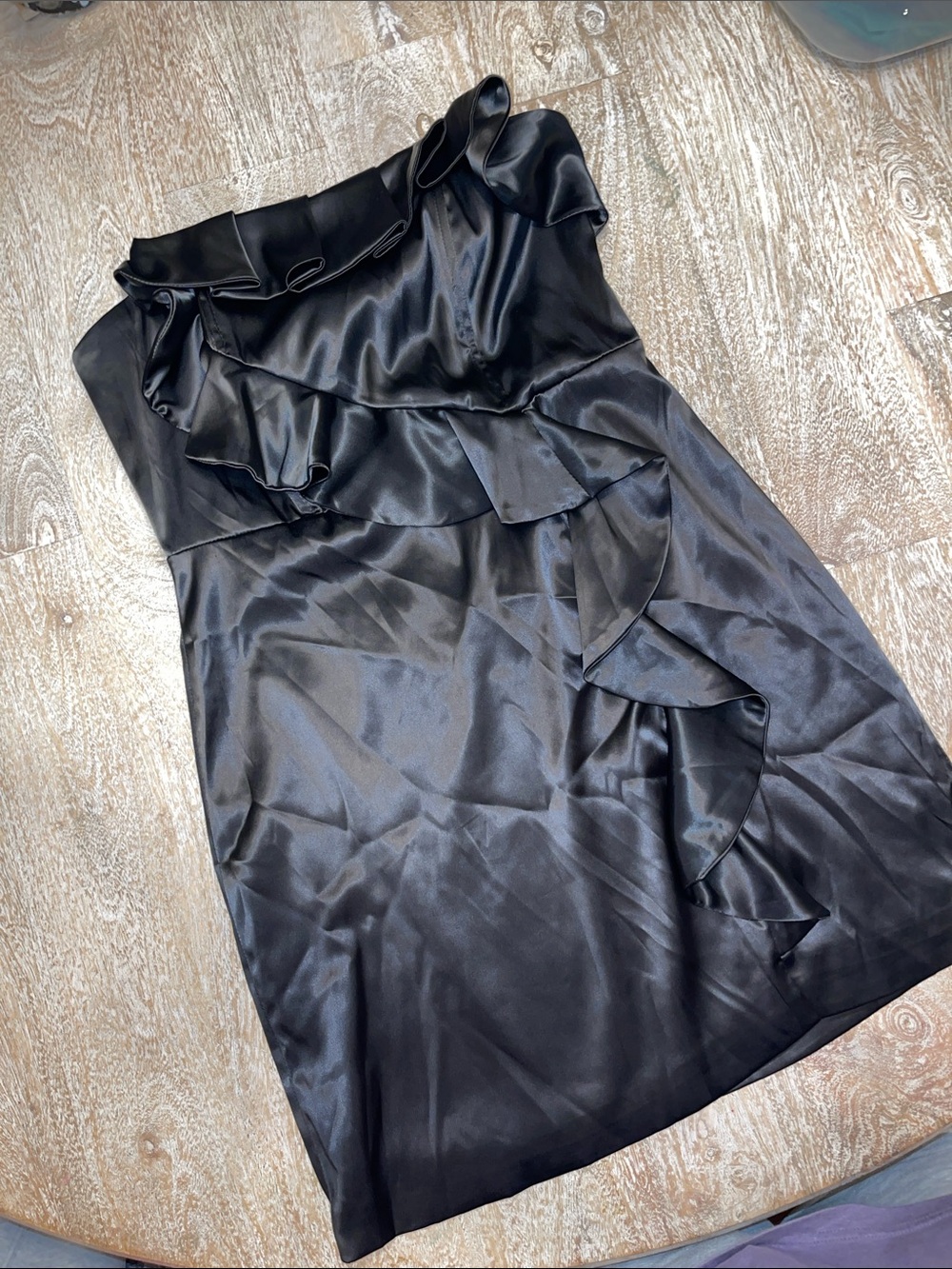 Do+BE Black Ruffle Mini Dress Large